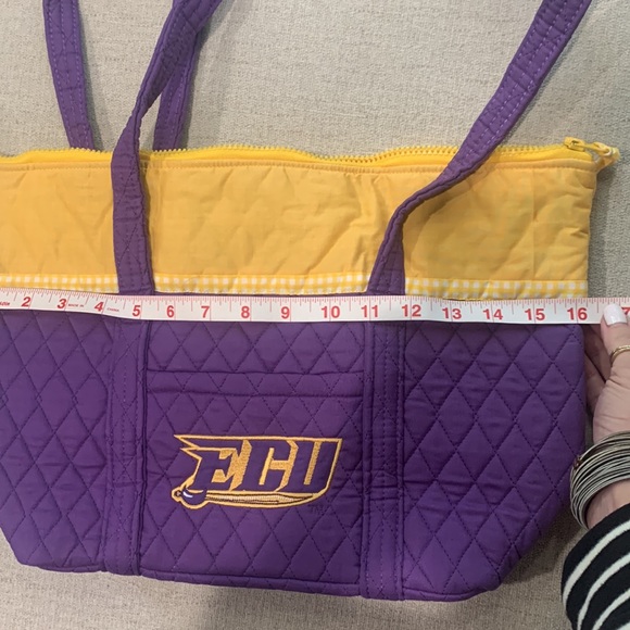 NWT East Carolina quilted tote with six inside pockets and one outside pocket - Picture 4 of 5
